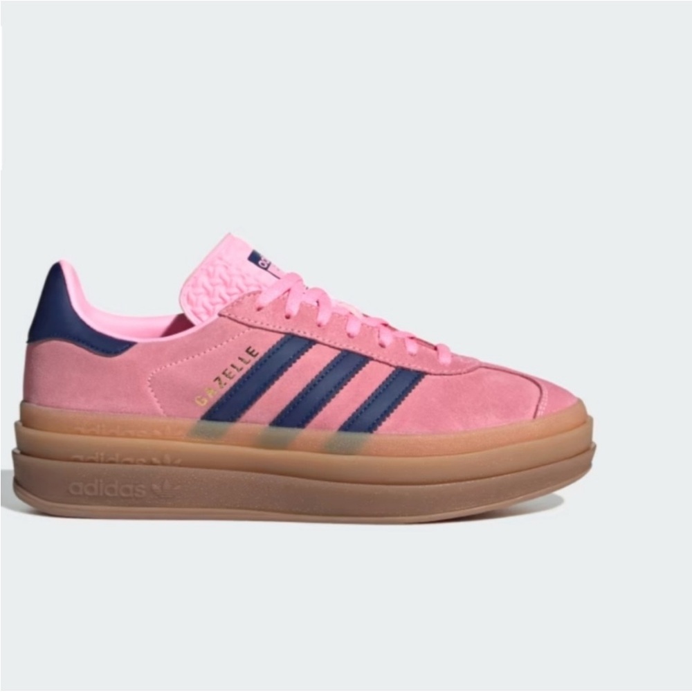 Adidas Gazelle Pink and Navy Sneakers